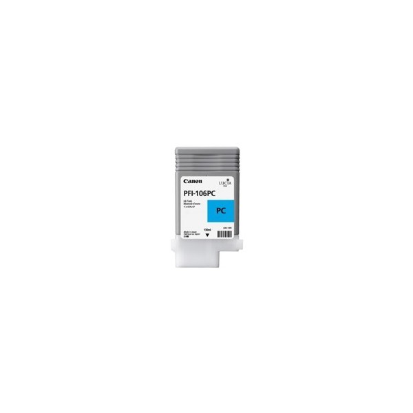 Cartucho canon pfi106pc foto cian ipf6300s - ipf6400s - ipf6300 - ipf6350 - ipf6400 - ipf6450