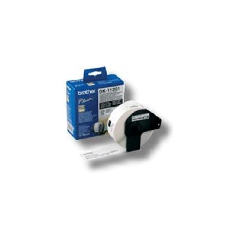 Etiquetas papel precortada brother dk11201 29 x 90 mm 400 - e ql - 500a ql - 500bw ql - 560 ql - 570 ql - 1050