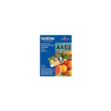 Papel foto brother premium plus lbp71ga4 20 hojas dcp - 165c dcp - 195c dcp - 375cw dcp - 385c mfc - 295cn