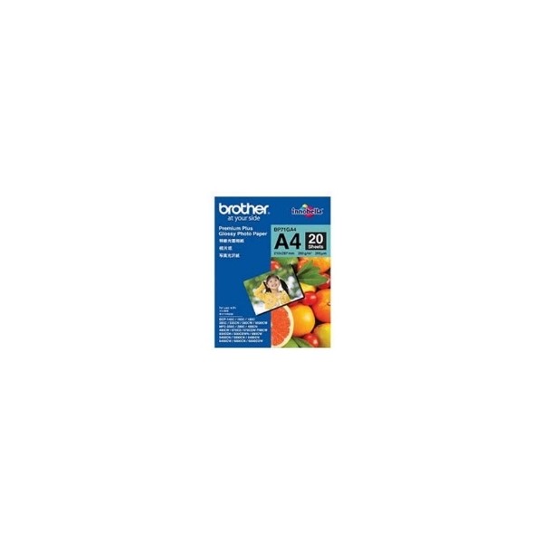 Papel foto brother premium plus lbp71ga4 20 hojas dcp - 165c dcp - 195c dcp - 375cw dcp - 385c mfc - 295cn