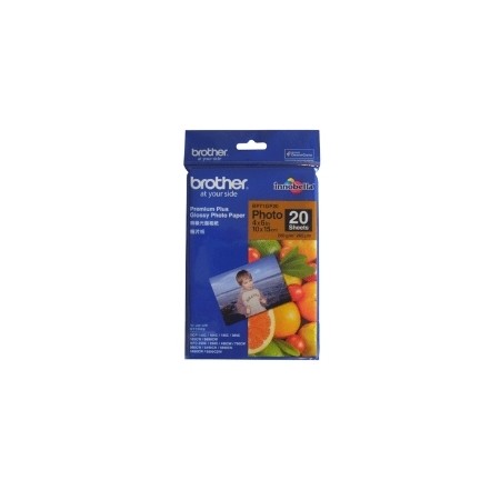 Papel foto brother brillante lbp71gp20 20 hojas dcp - 165c dcp - 195c dcp - 375cw dcp - 385c mfc - 295cn