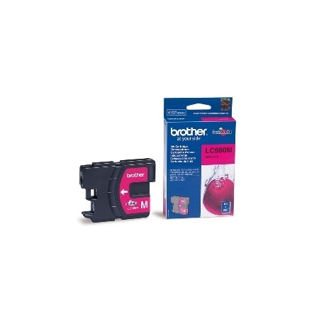 Cartucho tinta brother lc980m magenta 400 paginas dcp - 195c - dcp - 375cw - mfc - 250c - mfc - 255cw - mfc - 290c