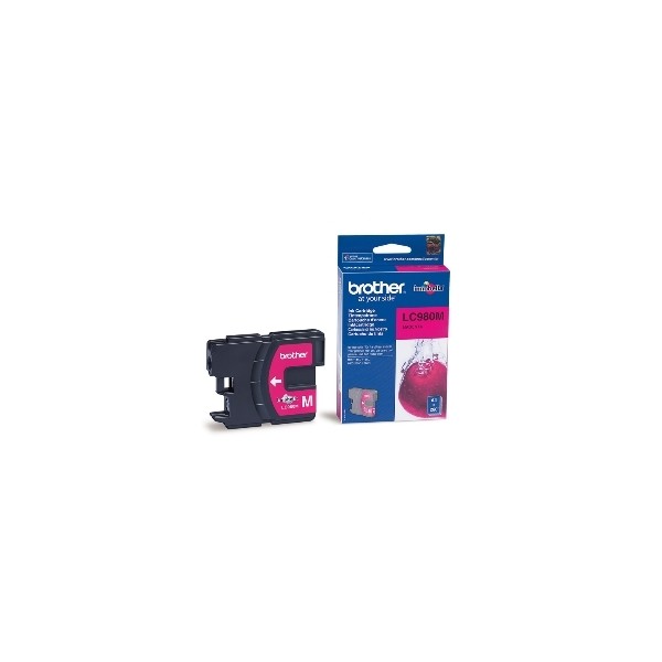 Cartucho tinta brother lc980m magenta 400 paginas dcp - 195c - dcp - 375cw - mfc - 250c - mfc - 255cw - mfc - 290c