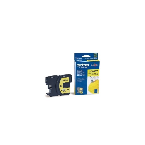 Cartucho tinta brother lc980y amarillo 260 paginas dcp - 195c - dcp - 375cw - mfc - 250c - mfc - 255cw - mfc - 290c