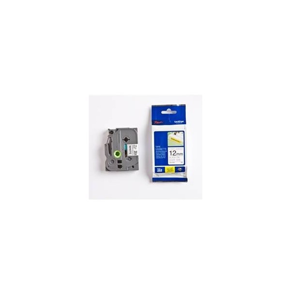 Cinta super adhesiva brother tzes231 12mm x 8m blanco - negro