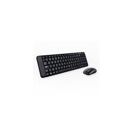 Teclado  mouse logitech mk220 optico wireless inalambrico usb negro