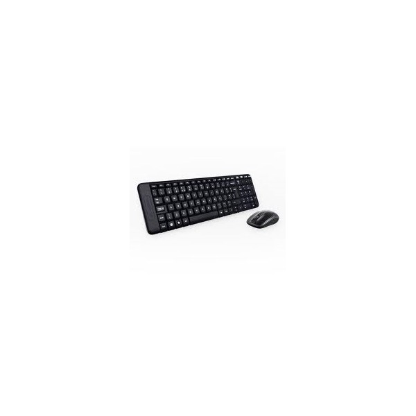 Teclado  mouse logitech mk220 optico wireless inalambrico usb negro