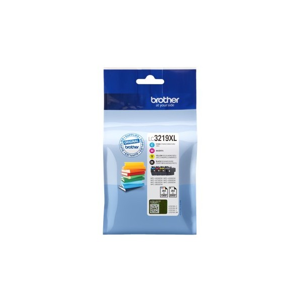 Pack cartuchos tinta brother lc3219xlval negro cian magenta amarillo 3000 paginas negro - 1500 paginas color