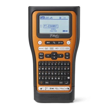 Rotuladora brother pt - e560btsp lcd - 3 lineas - teclado qwerty - corte automatico