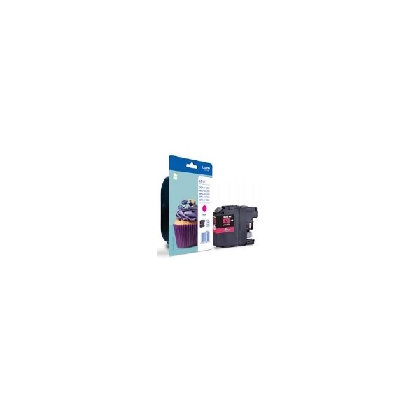 Cartucho tinta brother lc123m magenta 600 paginas dcpj4110dw - mfcj4410dw - mfcj4510dw - mfcj4710dw