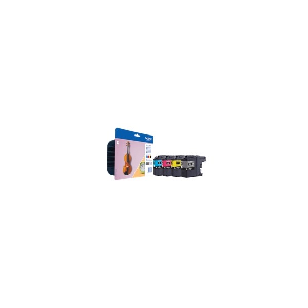 Pack cartuchos tinta brother lc127xlvalbp negro cian magenta amarillo - dcp j4110dw - mfc j4410dw - j4510dw - j4710dw