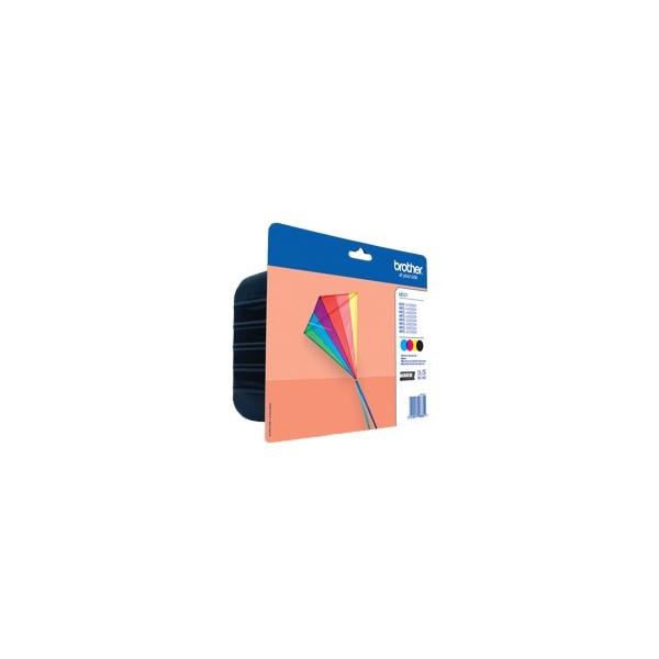 Pack cartuchos tinta brother lc223valbp negro cian magenta amarillo 550 paginas