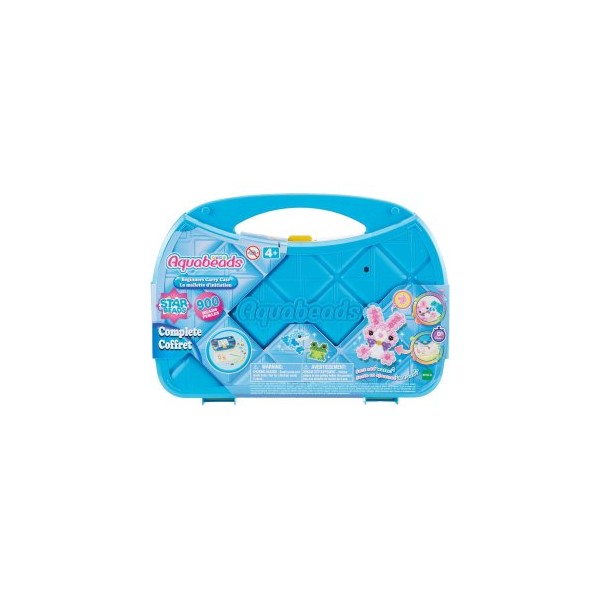 JUGUETE AQUABEADS MALETIN PARA PRINCIPIANTES 900 BEADS INCLUYE PLANTILLAS