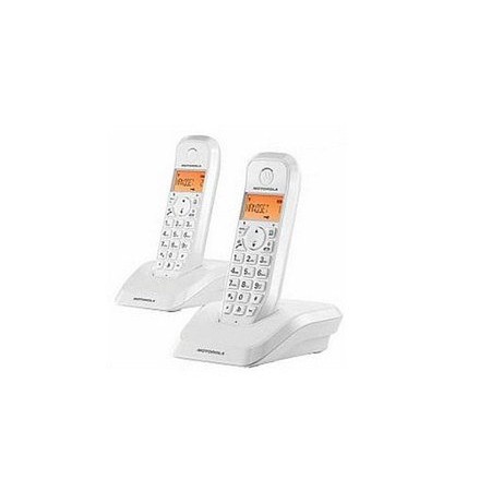 Telefono motorola s1202 wireless inalambrico duo blanco