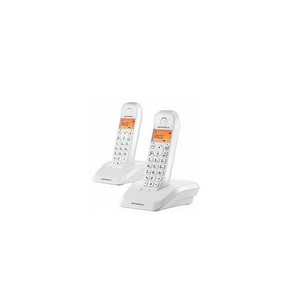 Telefono motorola s1202 wireless inalambrico duo blanco