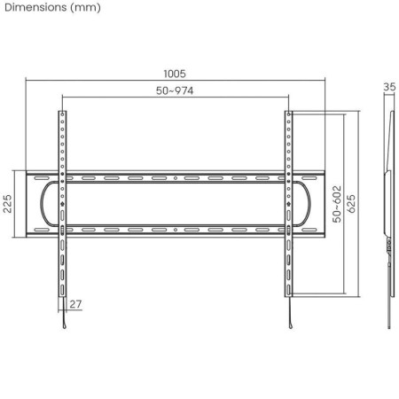 Soporte de Pared Aisens WT120F-293 para TV de 60-120"/ hasta 160kg