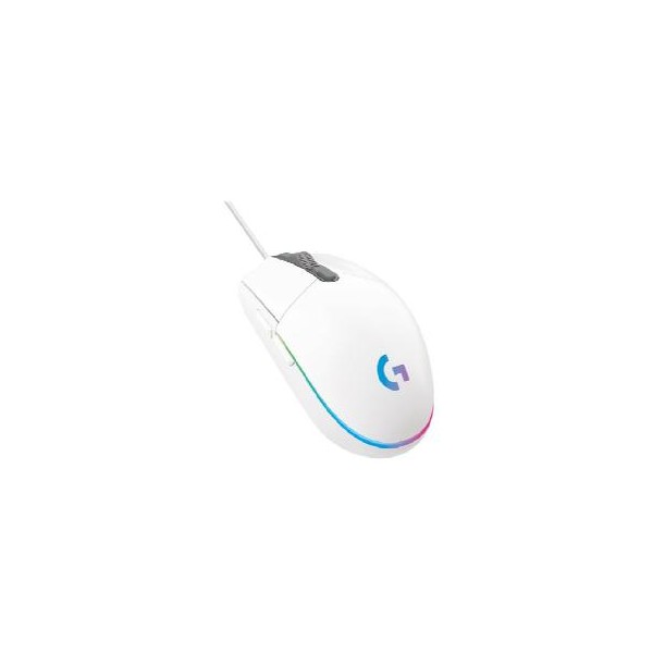 Mouse raton logitech g203 lightsync blanco gaming 8.000 dpi 6 botones