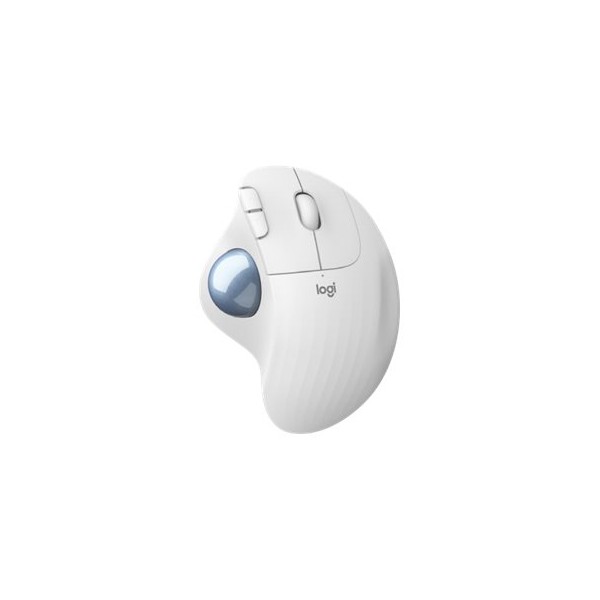 Mouse raton logitech ergo m575 bluetooth & wireless blanco