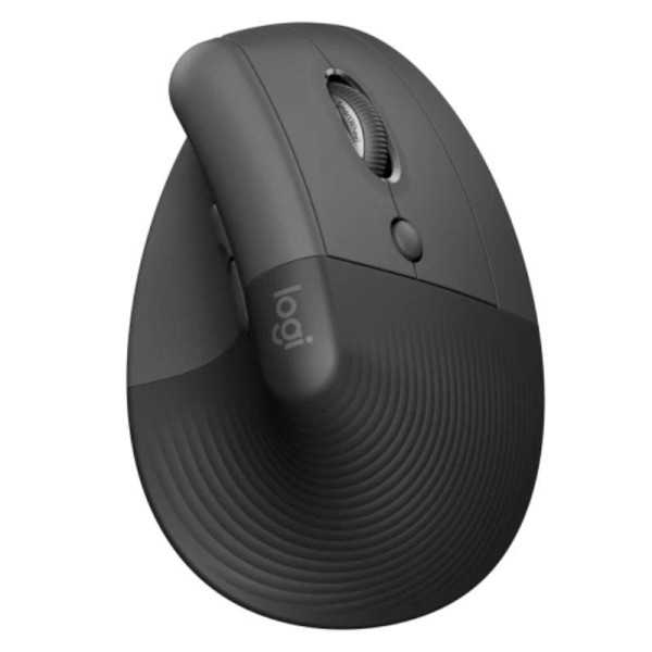 Ratón Vertical Inalámbrico Logitech Lift Vertical Ergonomic Mouse/ Hasta 4000 DPI/ Grafito