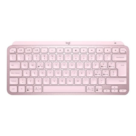 Teclado logitech mx keys mini rosa wireless inalambrico bateria