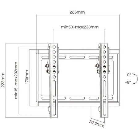 Soporte de Pared Inclinable Aisens WT42T-159 para TV de 23-42"/ hasta 35kg