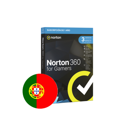 NORTON 360 FOR GAMERS 50GB PORTUGUES 1 USER 3 DEVICE 12MO BOX