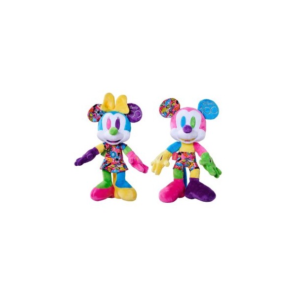 JUGUETE SIMBA TOYS EDICION COLECCIONISTA PELUCHE MICKEY Y MINNIE MOUSE CAJA DE REGALO Y NUMERO DE SE
