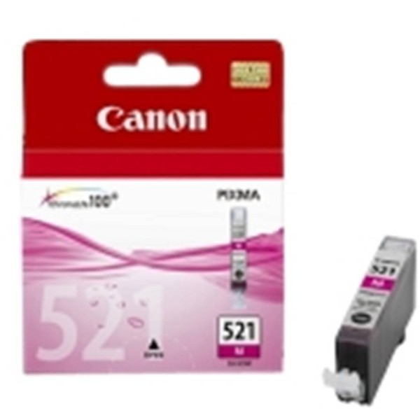 Cartucho tinta canon cli 521m magenta 9ml pixma 3600 -  4600 -  4700 -  mp540 -  550 -  560 -  620 -  630 -  640 -  980 -  mx860