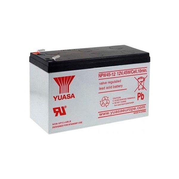 Bateria yuasa npw45 - 12 compatible para sais 9ah 12v acido - plomo