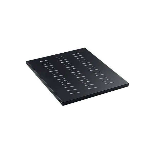 Bandeja fija 1u para rack phasak negro 1000mm - perforada phc 5210
