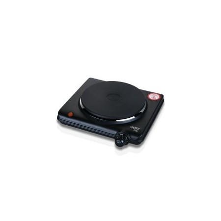 PLACA ELECTRICA HAEGER DISC 1500W 1 FOGON 165mm TERMOSTATO COLOR NEGRO