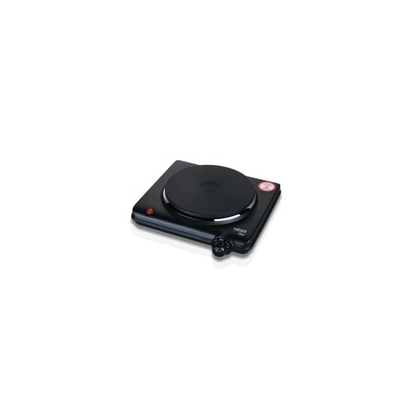 PLACA ELECTRICA HAEGER DISC 1500W 1 FOGON 165mm TERMOSTATO COLOR NEGRO
