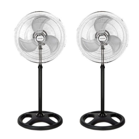 Ventilador de pie thulos et - f18sf -  pack 2 45 cm - altura regulable - 80w