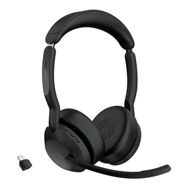Auriculares jabra evolve2 55 uc stereo inalambrico negro