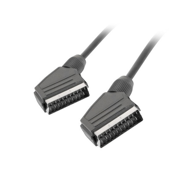Cable euroconector lanberg macho - macho 1.8m