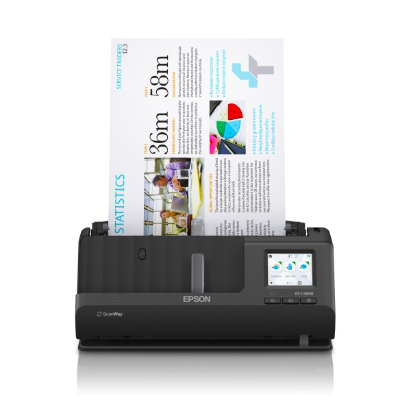 Escaner sobremesa epson es - c380w a4 -  30ppm -  duplex -  wifi -  compacto -  adf 20hojas