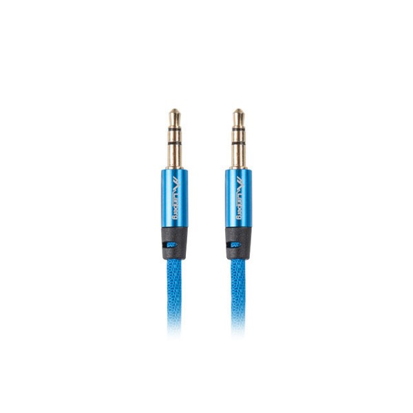 Cable estereo lanberg jack 3.5mm macho - jack 3.5mm macho 1m azul