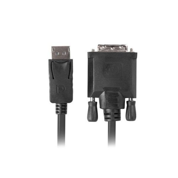 Cable displayport lanberg macho - dvi - d macho 24+1 1.8m negro