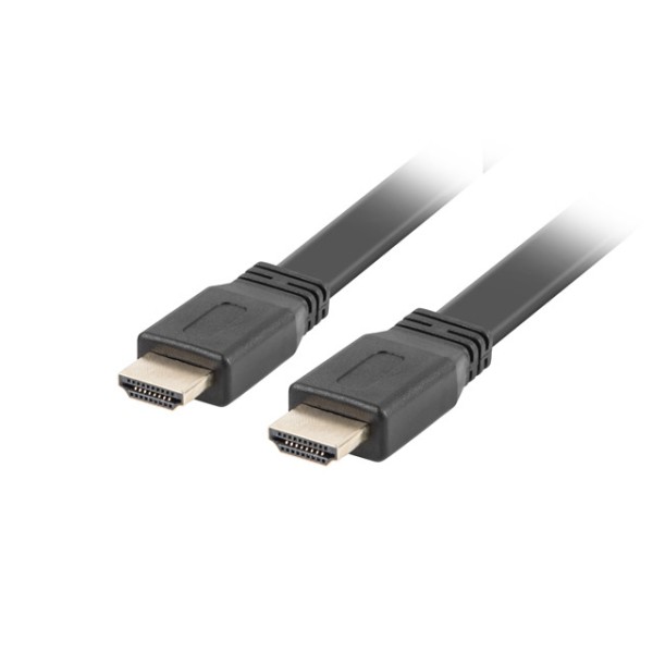 Cable hdmi lanberg macho - macho v2.0 4k plano 5m negro