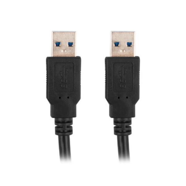 Cable usb 3.0 lanberg 0.5m - macho - macho - negro