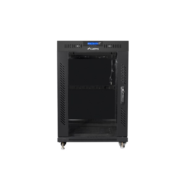 Armario lanberg rack 19 pulgadas 15u 600x800 negro