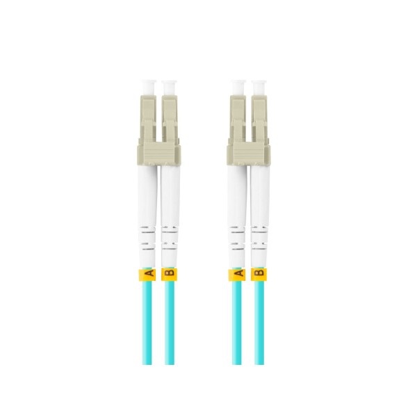 Latiguillo fibra optica lc - upc lanberg 3m multi duplex om3 50 - 125 lszh azul