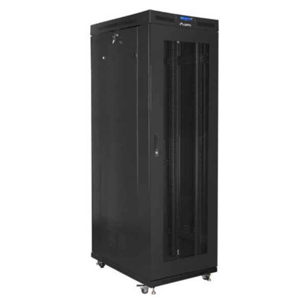 Armario lanberg 19 pulgadas 27u - 800x1000 negro