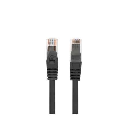 Cable red lanberg latiguillo cat.6 utp lszh cu 0.25m negro fluke passed