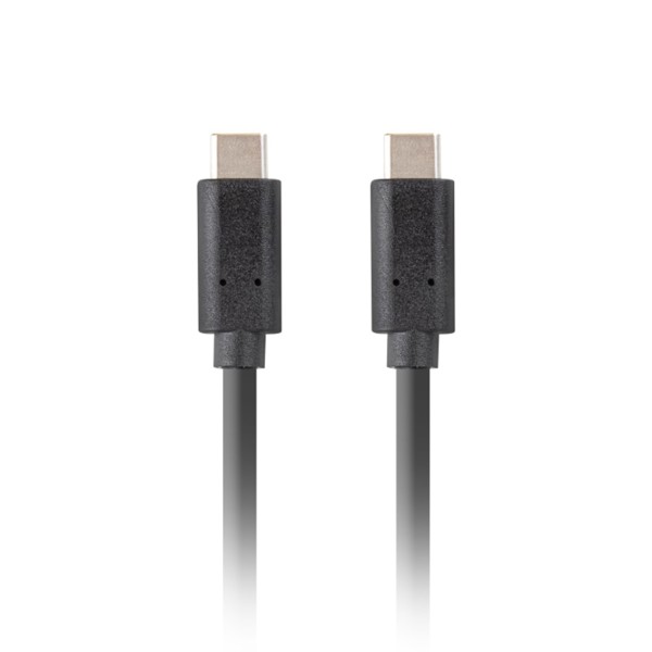 Cable usb tipo c lanberg 3.1 - macho - macho - 10gb - s - pd 100w - 1m - negro