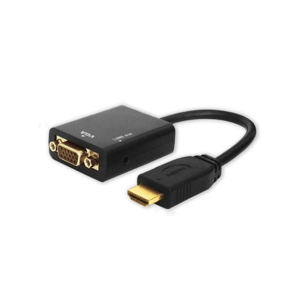 ADAPTADOR HDMI (M) A VGA (H) CON AUDIO SAVIO CL-23
