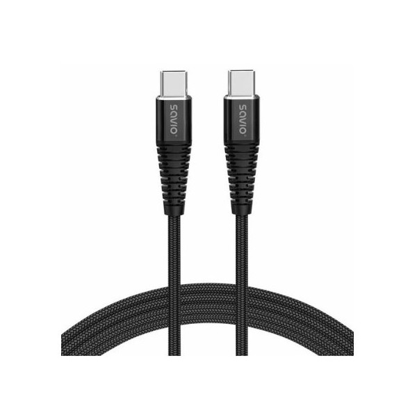 CABLE USB-C A USB-C SAVIO 5A 2M CL-160