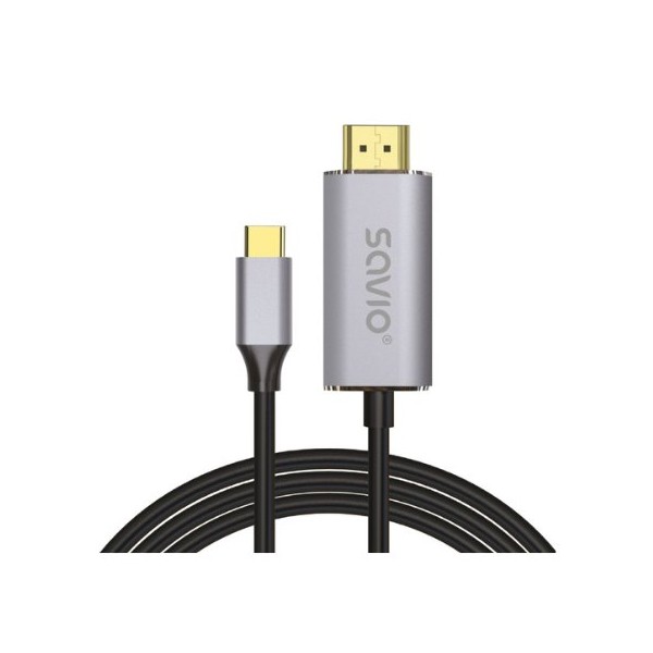 CABLE USB-C A HDMI 2.0 4K 2M SAVIO CL-171