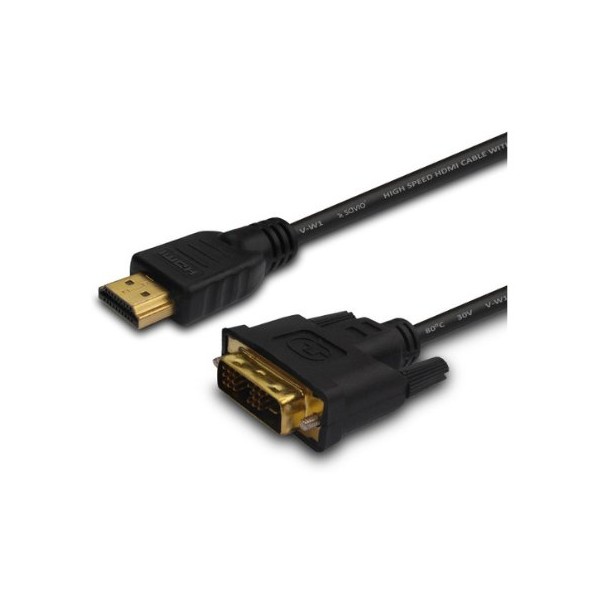 CABLE HDMI A DVI 18+1 1.5M SAVIO CL-10 M/M
