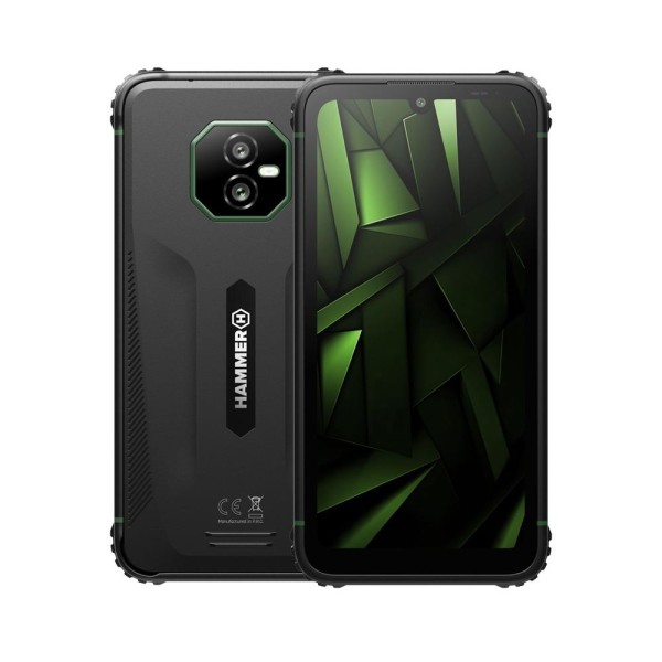 Movil rugerizado hammer ranger 4g 8 - 256gb negro - verde